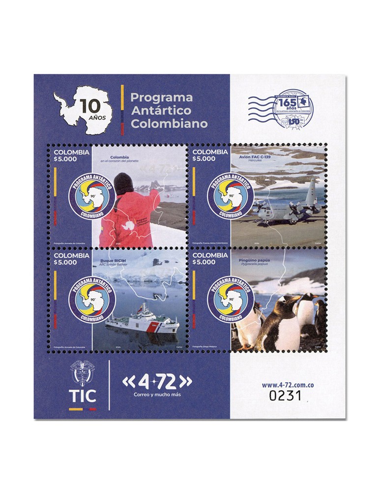 n° 2786/2789 - Timbre COLOMBIE Poste