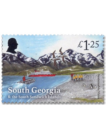 n° 822/827 - Timbre GEORGIE DU SUD Poste 2
