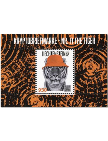 n° 25 - Timbre LIECHTENSTEIN Timbres Crypto