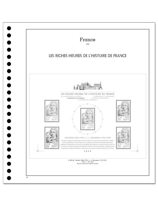 LES RICHES HEURES DE L´HISTOIRE DE FRANCE SC : 2026 (JEUX AVEC POCHETTES)