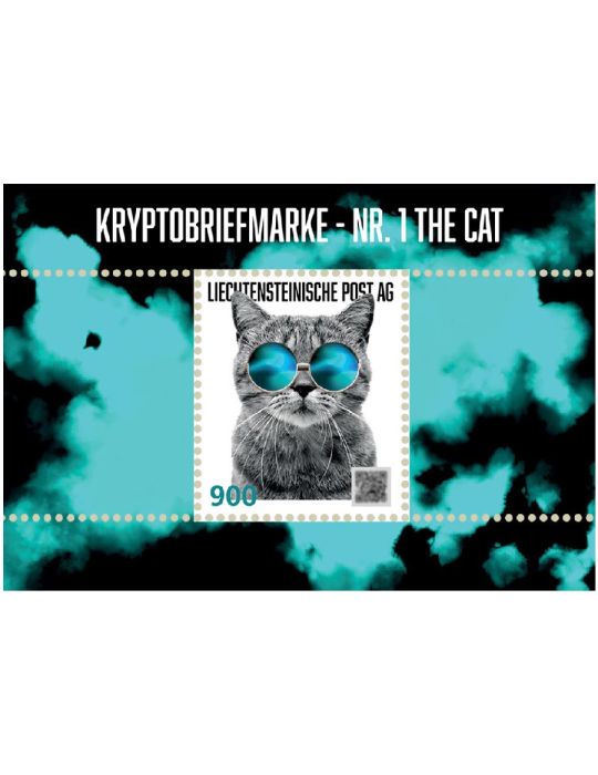 n° 6 - Timbre LIECHTENSTEIN Timbres Crypto