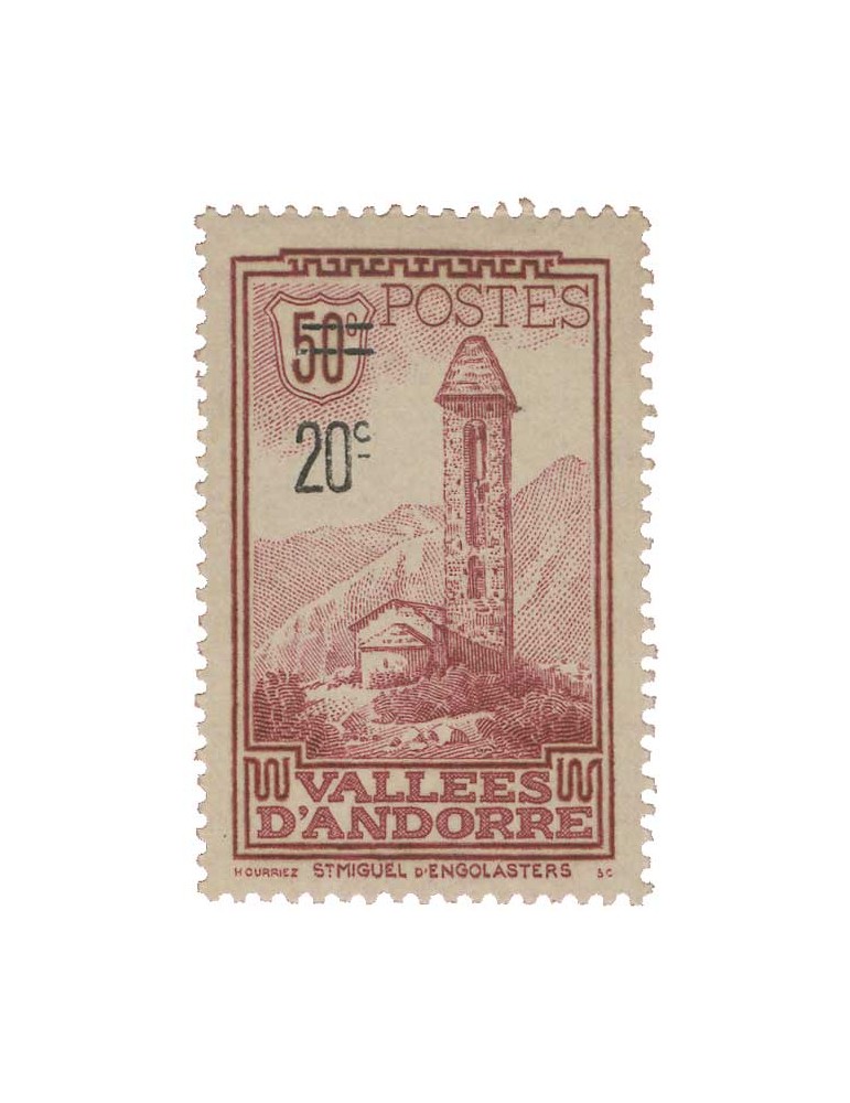 n° 46* - Timbre ANDORRE Poste