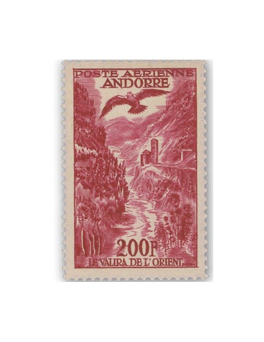 n° 2/3* - Timbre ANDORRE Poste Aerienne