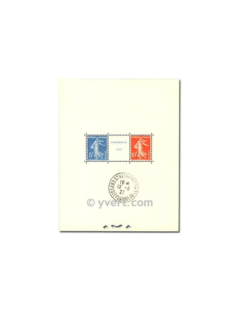 n° 2a - Timbre France Bloc et feuillets