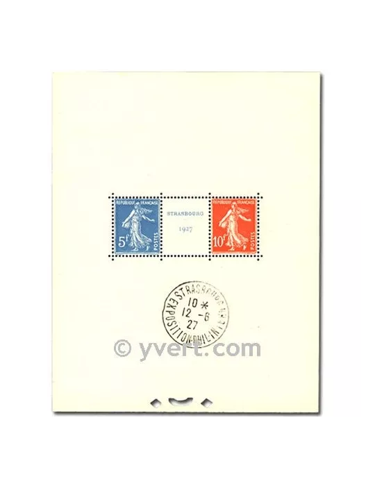 n° 2a - Timbre France Bloc et feuillets