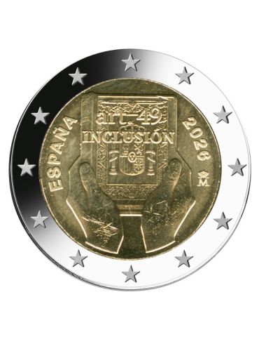 2 EURO COMMEMORATIVE 2026 : ESPAGNE (Handicap et inclusion)