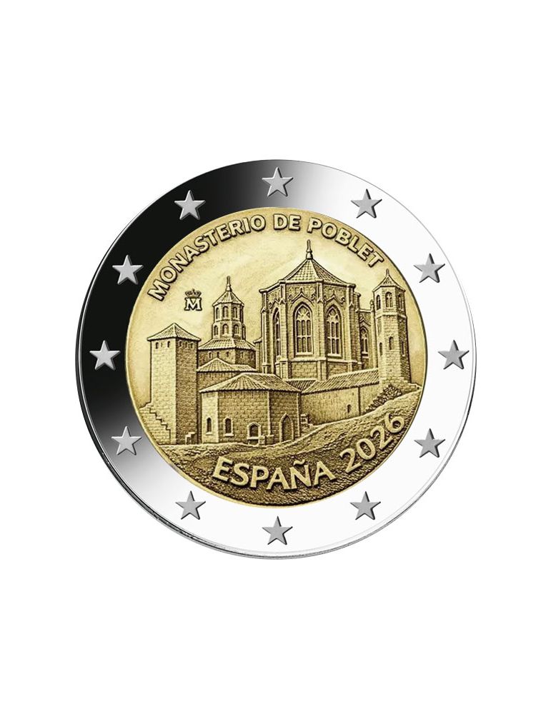 2 EURO COMMEMORATIVE 2026 : ESPAGNE (Monastère de Poblet)
