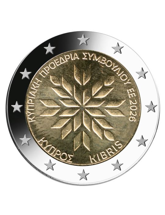 2 EURO COMMEMORATIVE 2026 : CHYPRE (Présidence de l’UE)