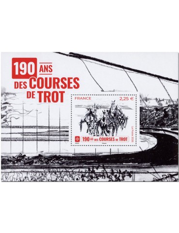 n° F5980 - Timbre FRANCE Poste (190 ANS DES COURSES DE TROT-11_26_100)