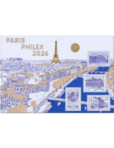 n° F5987 - Timbre FRANCE Poste (BLOC DORE PARIS PHILEX 2026-11_26_098)