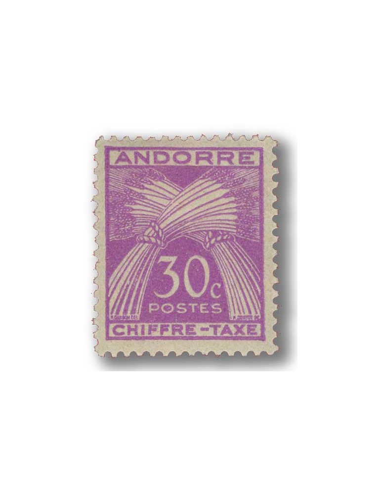 n° 21/31* - Timbre ANDORRE Taxe