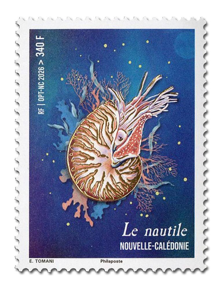 n° 1497 - Timbre Nelle Calédonie Poste (LE NAUTILE - 13_26_001)