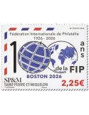 n° 1378 - Timbre Saint-Pierre et Miquelon Poste (100 ANS DE LA FIP - 12_26_055)