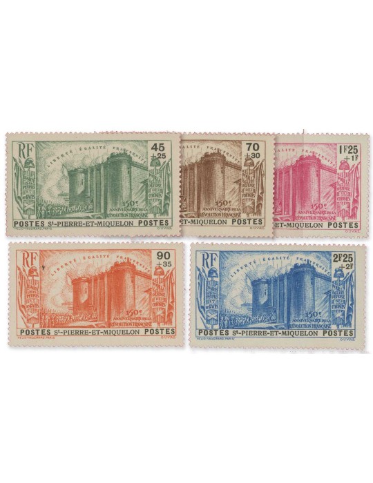 n° 191/195** - Timbre SAINT-PIERRE ET MIQUELON Poste