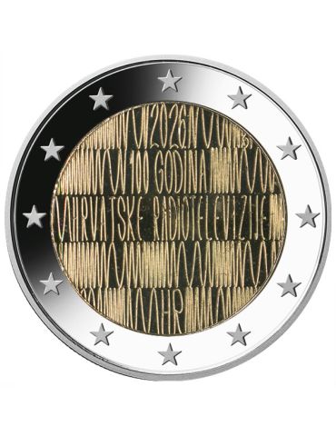 2 EURO COMMEMORATIVE 2026 : CROATIE (100 ans de la radio et de la télévision croate)