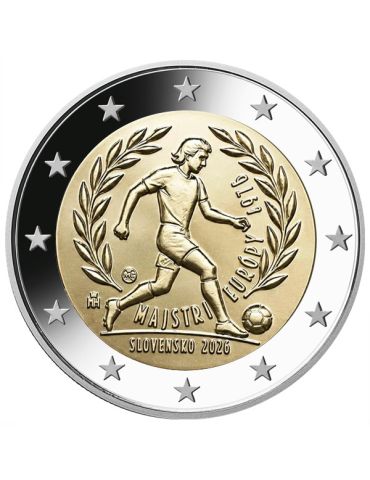 2 EURO COMMEMORATIVE 2026 : SLOVAQUIE (50e anniversaire de la victoire au Championnat d'Europe de football 1976)