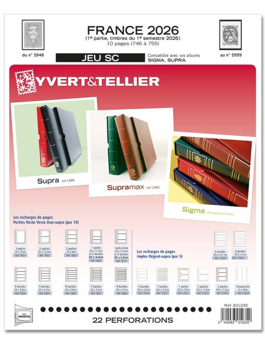 FRANCE SC : 2026 - 1ER SEMESTRE (JEUX AVEC POCHETTES)