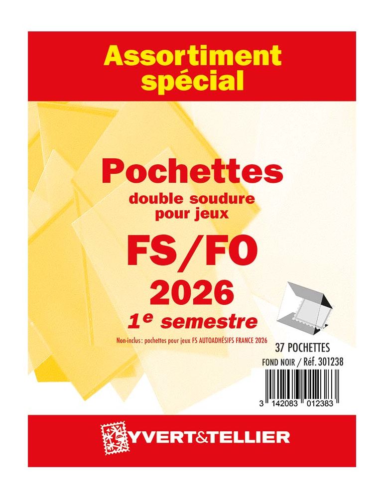 ASSORTIMENT DE POCHETTES (DOUBLE SOUDURE) : 2026 1ER SEMESTRE