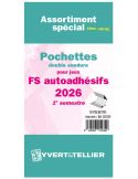 Assortiment de pochettes (double soudure) : 2026 -1e sem. (Jeux Autoadhésifs)