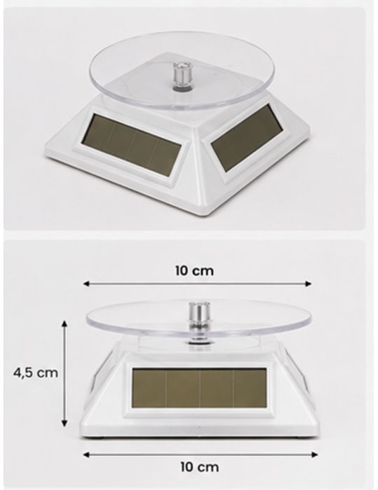 PLATEAU TOURNANT SOLAIRE : Argent - SAFE®