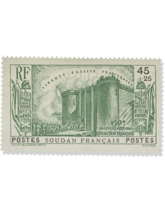 n° 105/109* - Timbre SOUDAN Poste