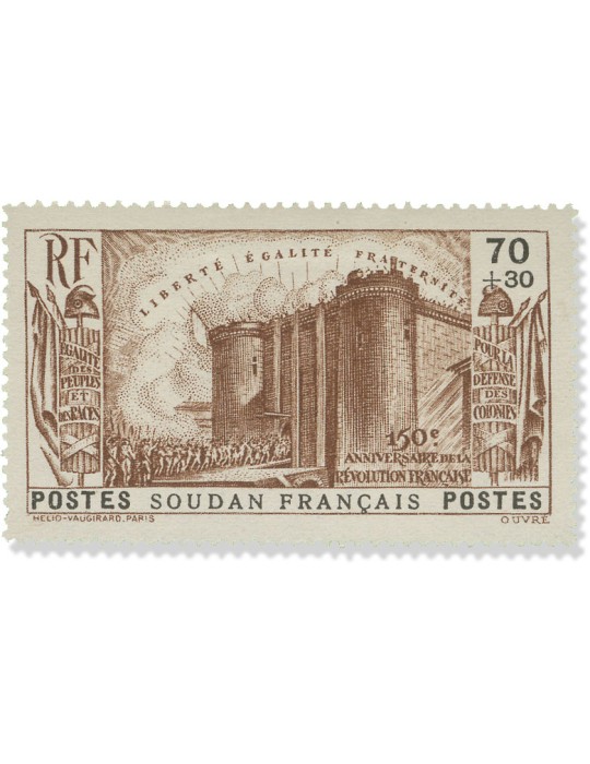 n° 105/109* - Timbre SOUDAN Poste