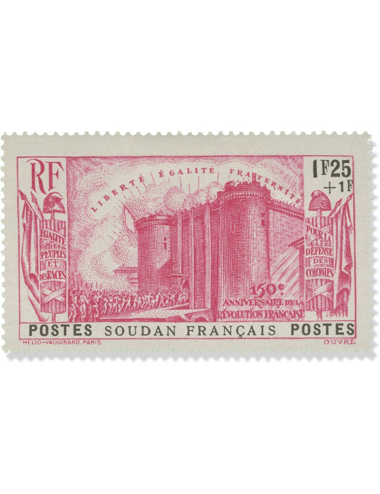 n° 105/109* - Timbre SOUDAN Poste