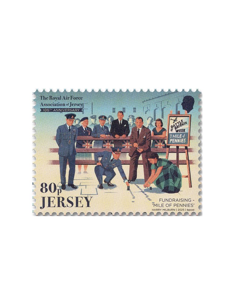 n° 2987/2992 - Timbre JERSEY Poste