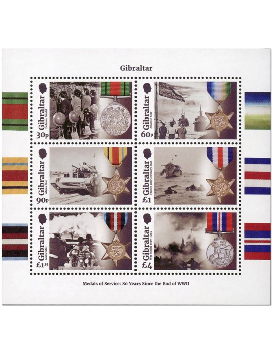 n° 2214/2219 - Timbre GIBRALTAR Poste