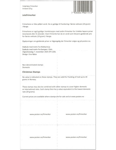 n° C2111 - Timbre NORVEGE Carnets