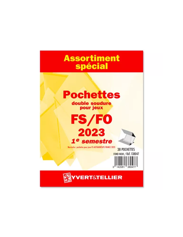 Assortiment de pochettes (double soudure) : 2023-1er semestre