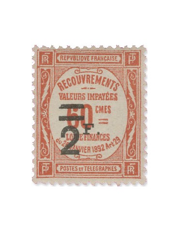 n° 51/54* - Timbre FRANCE Taxe 2