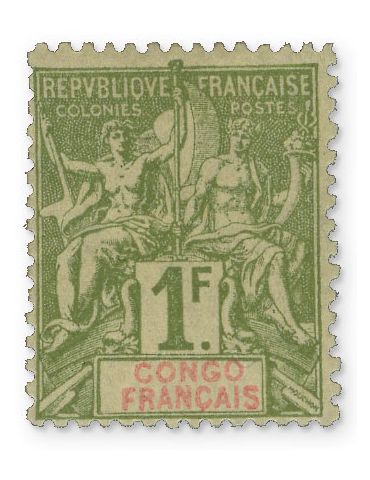 n° 12/24 - Timbre CONGO Poste 2