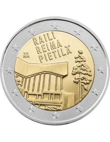BU : 2 EURO COMMEMORATIVE 2026 COINCARD : FINLANDE - Raili et Reima Pietila (Version anglaise) 2