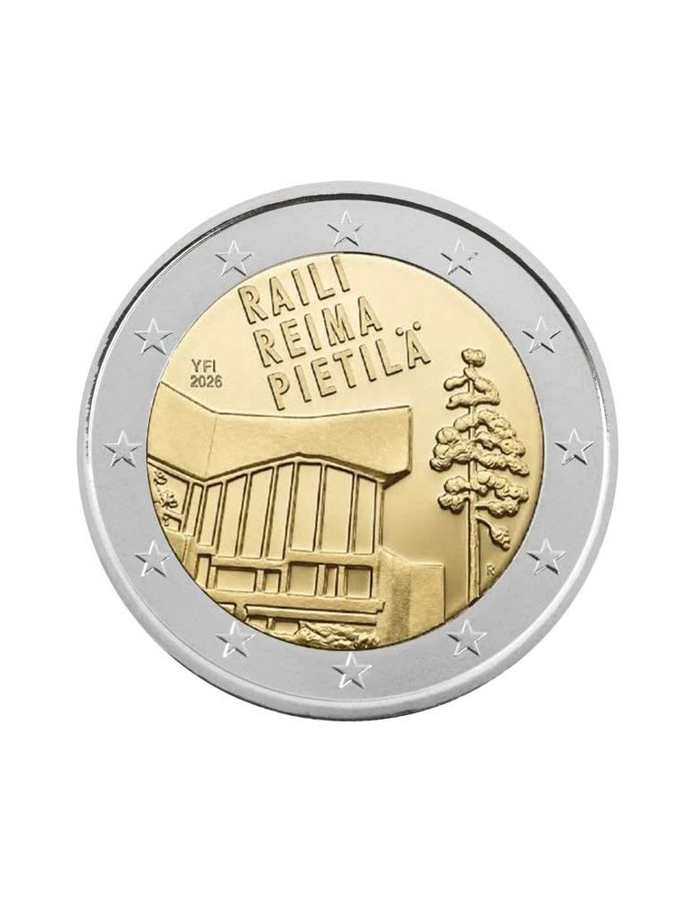 BU : 2 EURO COMMEMORATIVE 2026 COINCARD : FINLANDE - Raili et Reima Pietila (Version finlandaise)