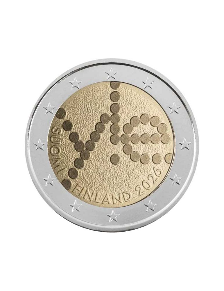 BU : 2 EURO COMMEMORATIVE 2026 COINCARD : FINLANDE - 100 ans de la Radiodiffusion (Version anglaise)