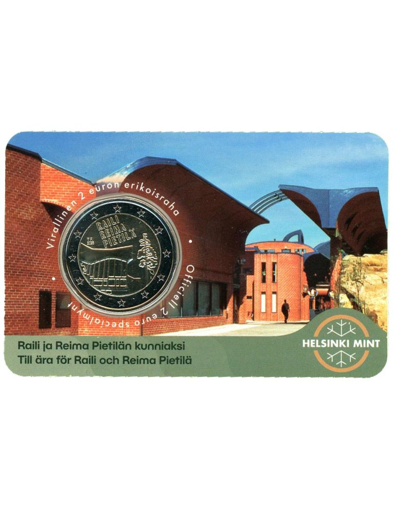 BU : 2 EURO COMMEMORATIVE 2026 COINCARD : FINLANDE - Raili et Reima Pietila (Version finlandaise)