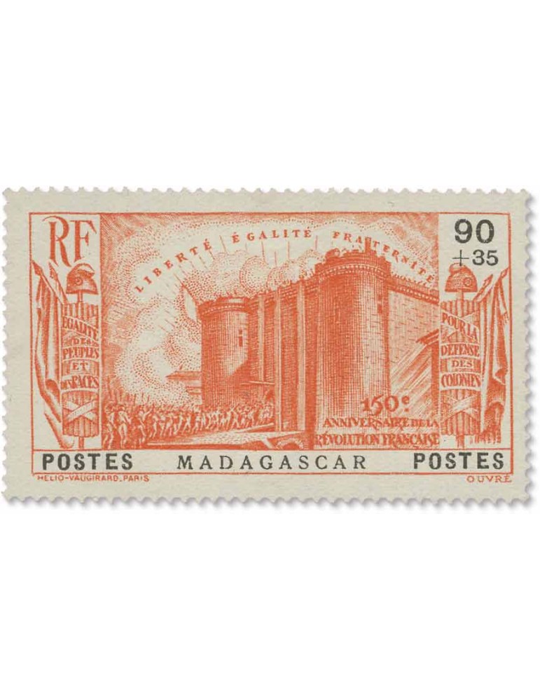 n° 210/213* - Timbre MADAGASCAR Poste