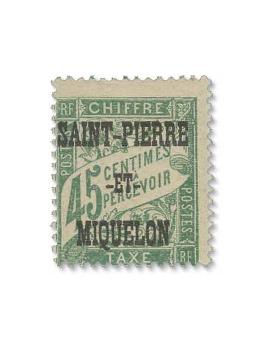 n° 10/20* - Timbre SAINT-PIERRE ET MIQUELON Taxe