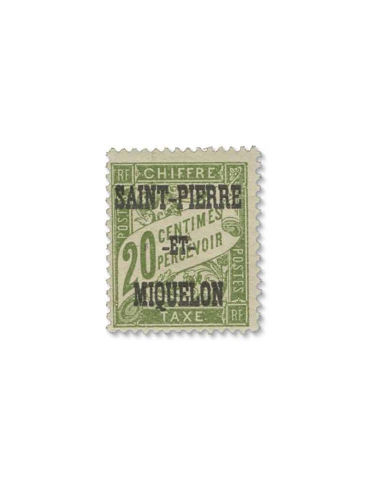 n° 10/20* - Timbre SAINT-PIERRE ET MIQUELON Taxe