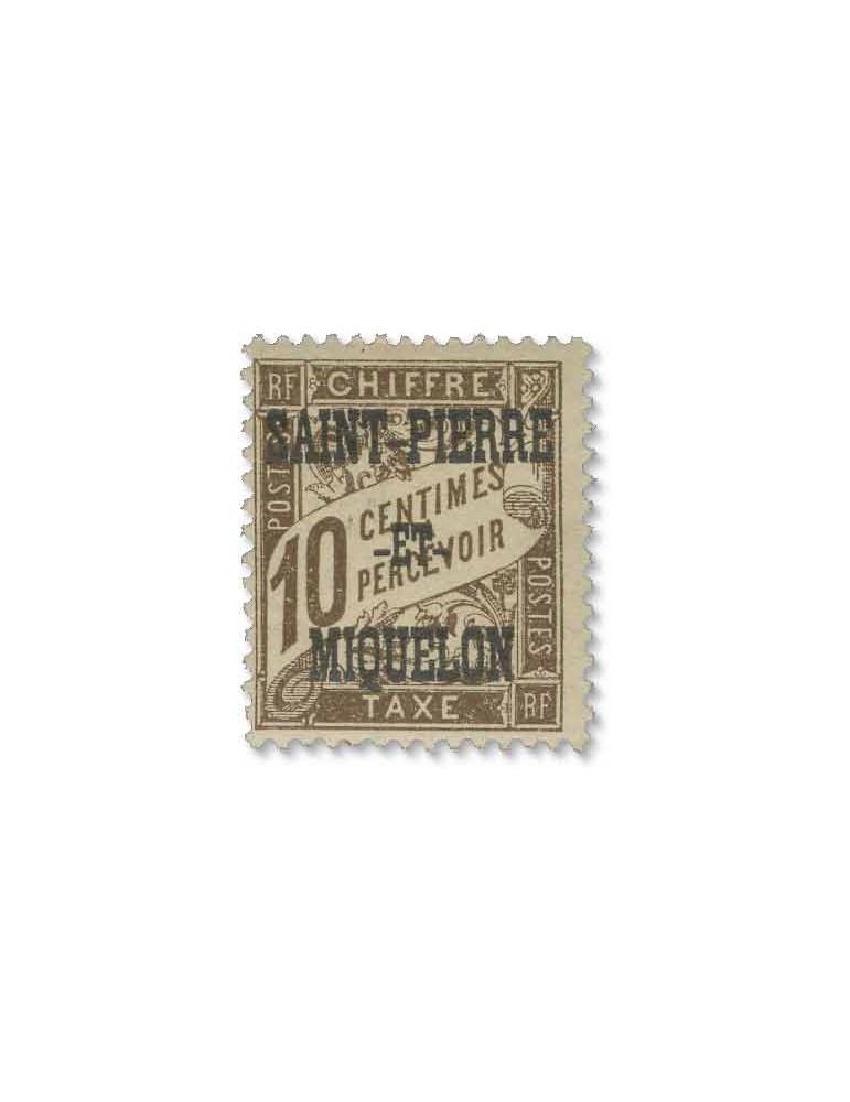 n° 10/20* - Timbre SAINT-PIERRE ET MIQUELON Taxe