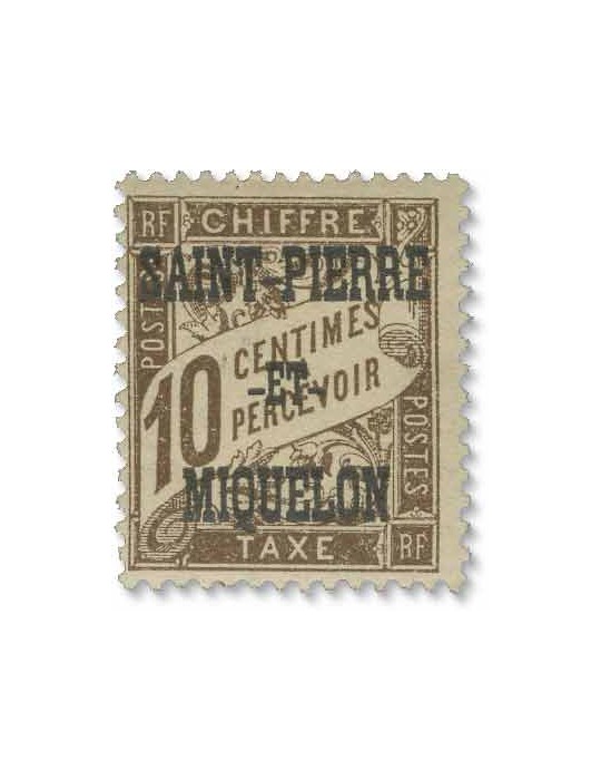 n° 10/20* - Timbre SAINT-PIERRE ET MIQUELON Taxe