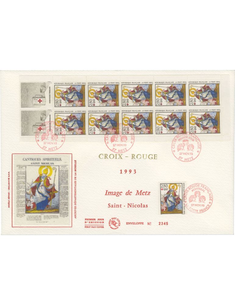 France : Carnets Croix-Rouge (entre 1992 et 2001)