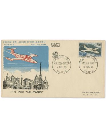 n° 35 obl. - Timbre FRANCE Poste Aerienne