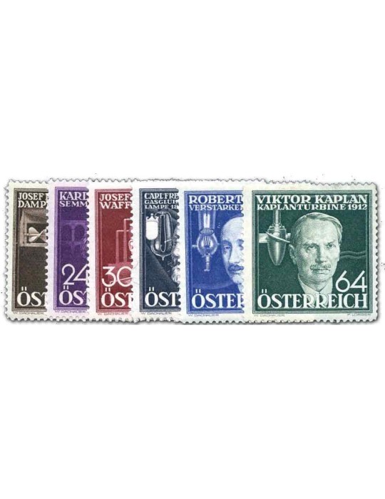 n° 489/494**/* - Timbre AUTRICHE Poste