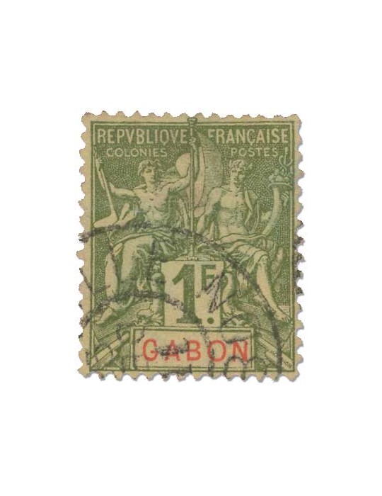 n° 30 obl. - Timbre GABON Poste