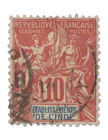 n° 14/19*/obl. - Timbre INDE Poste 2