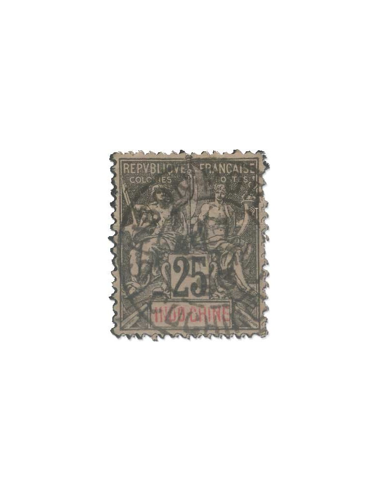 n° 3/16*/obl. - Timbre INDOCHINE Poste