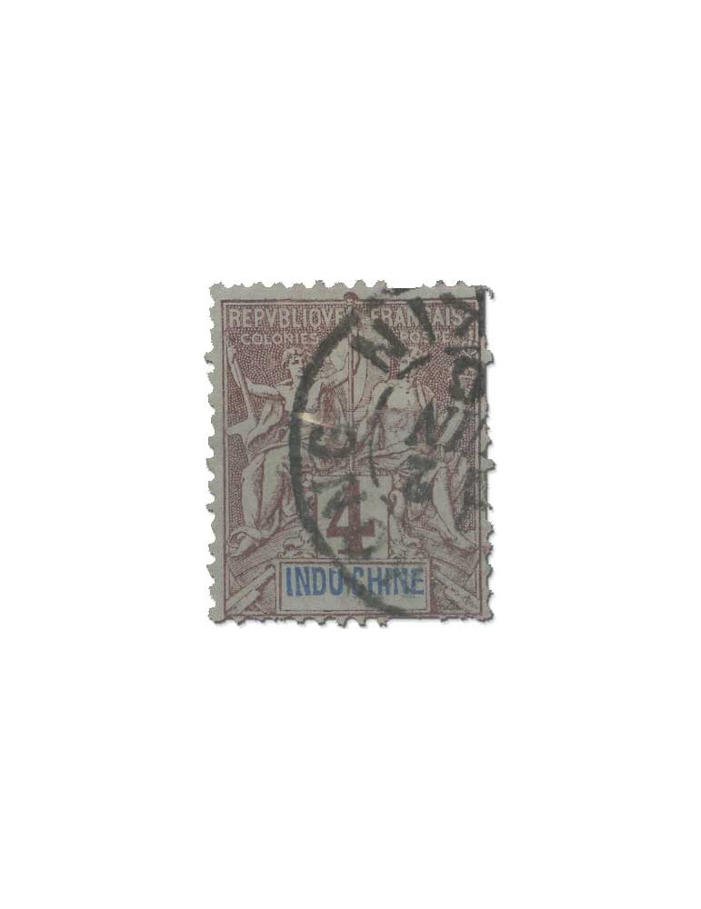 n° 3/16*/obl. - Timbre INDOCHINE Poste