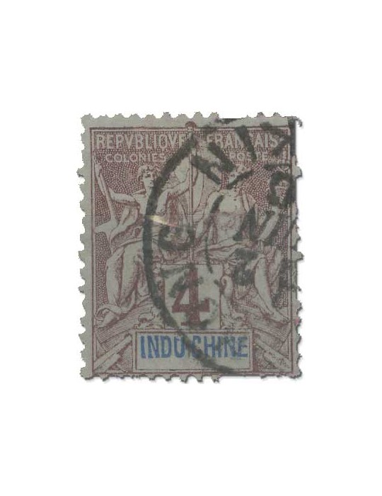 n° 3/16*/obl. - Timbre INDOCHINE Poste